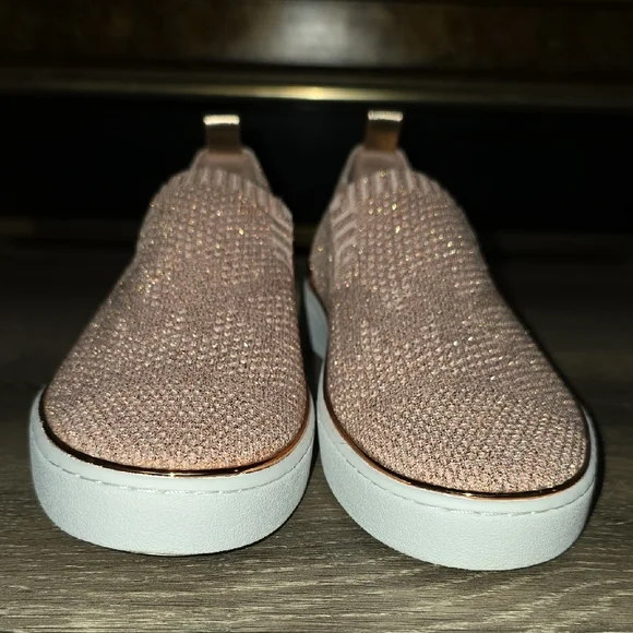 Michael Kors Women's Sparkling Rose Gold Loafers - Picture 6 of 9